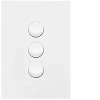 FIN 3 Gang Switch Plate cw mechs MW