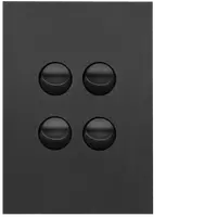 FIN 4 Gang Switch Plate cw mechs MB