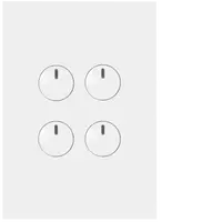 FIN 4 Gang Switch c/w 240v press mechs MW