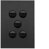 FIN 5 Gang Switch Plate cw mechs MB