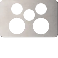 Silhouette 2G socket + switch cover SS