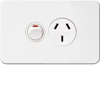 Silhouette 10A socket Horz + shutter