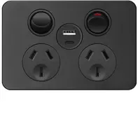 SIL. Twin Socket  + USB A+C  MB