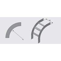 N1ER4503H NEMA 1 Cable Ladder External Riser HDG