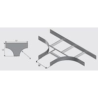 N1T4503H NEMA 1 Cable Ladder Tee HDG
