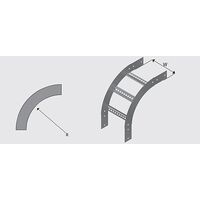 N2ER3004H NEMA 2 Cable Ladder External Riser HDG