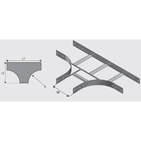 N2T6004H NEMA 2 Cable Ladder Tee HDG