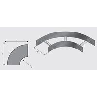 N3B6004H NEMA 3 Cable Ladder Bend HDG