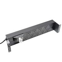 CERTECH Horizontal 2RU PDU, 10 x 10 Amp 3 Pin Outlets w/ 10 Amp Plug