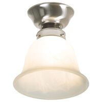 16cm Bell Shaped Alabaster Glass DIY Batten Fix