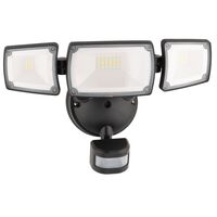 Onyx Triple Head LED Security Flood Light with PIR Sensor