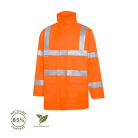 Recycled Hi-Vis Taped Rain Jacket – WS Workwear [ JACKET-W-WS0968509-O-4XL ]