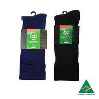 Aussie Comfort Unisex Bamboo Business Socks – Bamboo Textiles [ SOCK-BT-AUSBUSINESS-B-10-14 ]