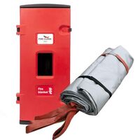 EV Car Fire Blanket with Wall Mount Box – Fire Cloak [ FIRE-B-EV-LBB6143-WM ]