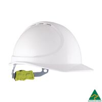 Vented Type 1 Hard Hat with Ratchet Harness – Force360 [ HELMET-F-HPFPRGTE01-WHI ]