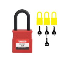 Padlock Dielectric Shank 38mm – Volt Safety [ LOCKOUT-LOCK-NR-KD+MK ]