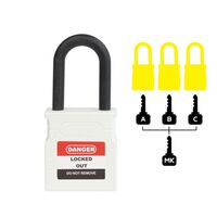 Padlock Dielectric Shank 38mm – Volt Safety [ LOCKOUT-LOCK-NW-KD+MK ]