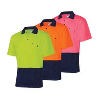 Recycled Short Sleeve Hi-vis Polo Shirt – Bool [ POLO-B-TS2415-ON-3XL ]