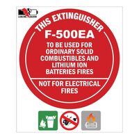 F-500 Extinguisher location sign – LI-ion Fire Solution [ SIGN-L-IDF-500 ]