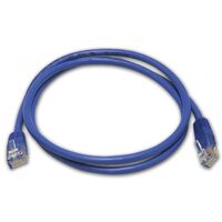 PATCH CABLE, 0.5m CAT5E, BLUE BULK PACK QTY [10]
