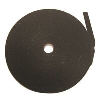 HOOK & LOOP CABLE TIE, BLACK D/SIDED 25mm WIDE x 22.8m ROLL