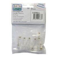 RJ MODULAR PLUG [10] PACK 8P8C ROUND SOLID CORE