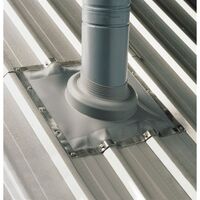 FLASHING, GREY 114-254mm PIPE 485 x 460mm BASE, SOAKER