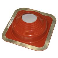 FLASHING #4, 75-175mm PIPE 280 x 280mm BASE, RED PREM