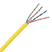 CABLE, CAT6 UTP SOLID, 250MHz 23AWG 4 PAIR, YELLOW, 305m