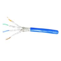 CABLE, CAT6A SOLID, 500MHz S/FTP 23AWG 4 PAIR, BLUE 305m