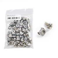 CAGE NUT, SILVER, M6 [25] PACK