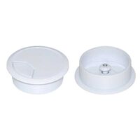 DESK GROMMET, 80mm WHITE (10)
