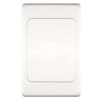 WALL PLATE, BLANK, WHITE