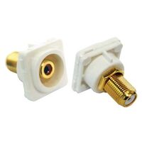 RCA TO F TYPE CONNECTOR YELLOW