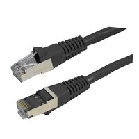 PATCH CORD, CAT6A, SFTP BLACK, 0.3m