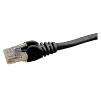 PATCH CORD, CAT6, UTP BLACK, 0.3m
