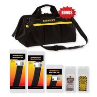 CABLE TIE & SAFETY TAG BAG C/- 40PKS ASST BLK TIES, 1PK TAGS