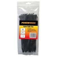 CABLE TIE, NYLON - BLACK UV 200mm x 7.6mm [100] PACK