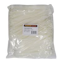 CABLE TIE, NYLON - NATURAL 250mm x 4.8mm [1000] PACK