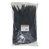 CABLE TIE, NYLON - BLACK UV 380mm x 7.6mm [1000] PACK
