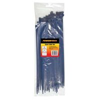 CABLE TIE, NYLON - DETECTABLE BLUE, 380mm x 7.6mm [100] PACK