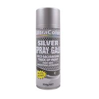 SPRAY GALV SILVER 350gm, COLD GALVANISING TOUCH UP PAINT