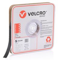VELCRO HOOK, PS 0172 BLACK 19mm x 25m ROLL