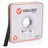 VELCRO HOOK, PS FR 8224 BLACK 25mm x 25m ROLL