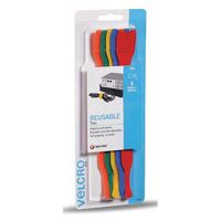 ONE-WRAP CABLE TIE RAINBOW 25mm x 200mm [5] PK