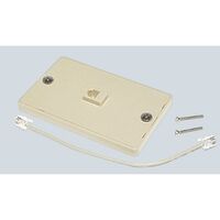 WALLPLATE SOCKET RJ12 6P4C WHITE