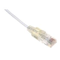 PATCH CORD, CAT6, UTP SLIMLINE WHITE, 0.75m