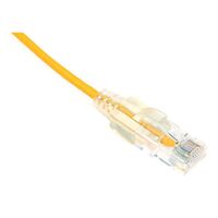 PATCH CORD, CAT6, UTP SLIMLINE YELLOW, 1m