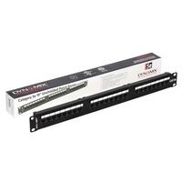 24-PORT CAT5E 8P8C PANEL, 110 TERMINATION, 1RU LABELLING KIT