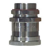METAL CABLE GLAND IP66/68 SWA 2.5in BSP, 72.6-76.2mm OD (1)
